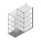 Fachbodenregal Medium Duty 2000x1000x800 mm (hxbxt) 5 Ebenen anthrazit Anbauregal