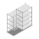 Fachbodenregal Medium Duty 2000x1150x800 mm (hxbxt) 5 Ebenen verzinkt Anbauregal