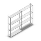 Fachbodenregal Medium Duty 2000x1300x300 mm (hxbxt) 4 Ebenen verzinkt Anfangsregal
