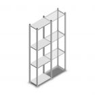 Fachbodenregal Medium Duty 2000x550x300 mm (hxbxt) 4 Ebenen verzinkt Anfangsregal
