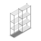 Fachbodenregal Medium Duty 2000x850x400 mm (HxBxT) 4 Ebenen verzinkt Anbauregal