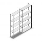 Fachbodenregal Medium Duty 2200x1000x300 mm (hxbxt) 5 Ebenen anthrazit Anbauregal