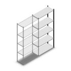 Fachbodenregal Medium Duty 2200x1000x400 mm (HxBxT) 5 Ebenen anthrazit Anbauregal
