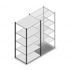 Fachbodenregal Medium Duty 2200x1000x800 mm (hxbxt) 5 Ebenen anthrazit Anfangsregal