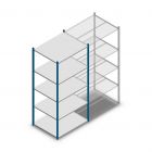 Fachbodenregal Medium Duty 2200x1000x800 mm (hxbxt) 5 Ebenen blau Anfangsregal