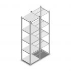 Fachbodenregal Medium Duty 2200x550x500 mm (hxbxt) 5 Ebenen verzinkt Anfangsregal