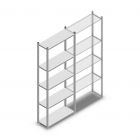 Fachbodenregal Medium Duty 2200x850x300 mm (hxbxt) 5 Ebenen verzinkt Anfangsregal