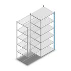 Fachbodenregal Medium Duty 2500x1000x800 mm (HxBxT) 6 Ebenen blau Anbauregal
