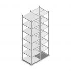 Fachbodenregal Medium Duty 3000x550x600 mm (hxbxt) 7 Ebenen verzinkt Anfangsregal