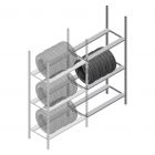 Reifenregal Medium Duty 2000x1000x700 mm (hxbxt) 3 Ebenen Anbauregal
