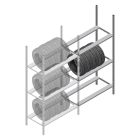 Reifenregal Medium Duty 2000x1000x700 mm (HxBxT) 3 Ebenen Anbauregal