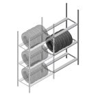 Reifenregal Medium Duty 2200x1000x700 mm (HxBxT) 3 Ebenen Anbauregal