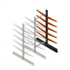 Leichtes Kragarmregal doppelseitig 2000x750x600 mm (hxbxt) 5 Ebenen Anbauregal