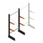 Leichtes, einseitiges Kragarmregal 2000x1000x500 mm (hxbxt) 2 Ebenen Anfangsregal