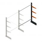 Leichtes Kragarmregal einseitig 2000x1500x500 mm (hxbxt) 3 Ebenen Anbauregal