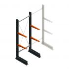 Leichtes Kragarmregal einseitig 2000x750x500 mm (hxbxt) 2 Ebenen Anfangsregal