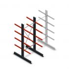 Medium Kragarmregal doppelseitig 2500x1000x600 mm (hxbxt) 4 Ebenen Anfangsregal