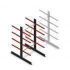 Medium Kragarmregal doppelseitig 2500x1250x800 mm (hxbxt) 4 Ebenen Anfangsregal