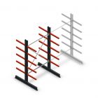 Medium Kragarmregal beidseitig 2500x1500x600 mm (hxbxt) 5 Ebenen Anfangsregal