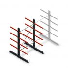 Medium Kragarmregal doppelseitig 2500x1500x800 mm (hxbxt) 4 Ebenen Anfangsregal