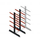 Medium Kragarmregal doppelseitig 2500x750x600 mm (hxbxt) 4 Ebenen Anfangsregal