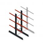 Medium Kragarmregal beidseitig 2500x750x800 mm (hxbxt) 3 Ebenen Anfangsregal