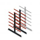 Medium Kragarmregal beidseitig 2500x750x800 mm (hxbxt) 5 Ebenen Anfangsregal