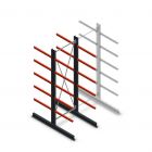 Medium Kragarmregal doppelseitig 3000x1000x800 mm (hxbxt) 5 Ebenen Anfangsregal