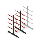 Medium Kragarmregal doppelseitig 3000x1250x800 mm (hxbxt) 4 Ebenen Anfangsregal