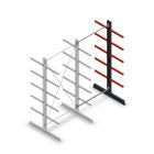 Medium Kragarmregal doppelseitig 3000x1500x600 mm (hxbxt) 5 Ebenen Anbauregal