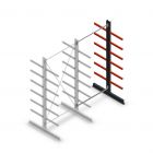 Medium Kragarmregal doppelseitig 3000x1500x600 mm (hxbxt) 6 Ebenen Anbauregal