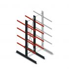 Medium Kragarmregal doppelseitig 3000x750x800 mm (hxbxt) 4 Ebenen Anfangsregal