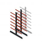 Medium Kragarmregal beidseitig 3000x750x800 mm (hxbxt) 6 Ebenen Anfangsregal