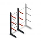 Medium Kragarmregal einseitig 2500x1000x600 mm (hxbxt) 3 Ebenen Anfangsregal