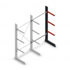 Medium Kragarmregal einseitig 2500x1250x600 mm (hxbxt) 3 Ebenen Anbauregal