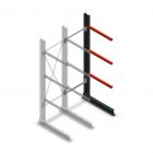 Medium Kragarmregal einseitig 2500x750x800 mm (hxbxt) 3 Ebenen Anbauregal