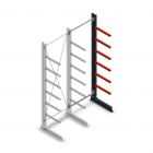 Medium Kragarmregal einseitig 3000x1000x600 mm (hxbxt) 6 Ebenen Anbauregal