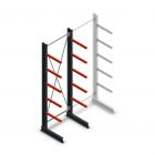 Medium Kragarmregal einseitig 3000x1000x600 mm (hxbxt) 5 Ebenen Anfangsregal