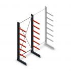 Medium Kragarmregal einseitig 3000x1250x600 mm (hxbxt) 6 Ebenen Anfangsregal