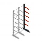 Medium Kragarmregal einseitig 3000x750x600 mm (hxbxt) 5 Ebenen Anbauregal