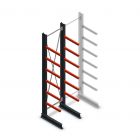 Medium Kragarmregal einseitig 3000x750x600 mm (hxbxt) 6 Ebenen Anfangsregal