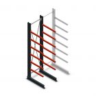 Medium Kragarmregal einseitig 3000x750x800 mm (hxbxt) 6 Ebenen Anfangsregal