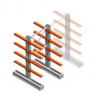Medium Kragarmregal IT doppelseitig 1990x1000x600 mm (hxbxt) 4 Ebenen Anfangsregal