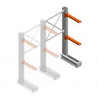 Medium Kragarmregal IT einseitig 1990x1000x600 mm (hxbxt) 2 Ebenen Anbauregal