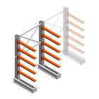 Medium Kragarmregal IT einseitig 1990x1200x800 mm (hxbxt) 5 Ebenen Anfangsregal
