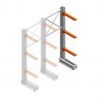 Medium Kragarmregal IT einseitig 2455x1000x600 mm (hxbxt) 3 Ebenen Anbauregal