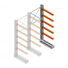 Medium Kragarmregal IT einseitig 2455x1000x800 mm (hxbxt) 5 Ebenen Anbauregal