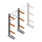 Medium Kragarmregal IT einseitig 2455x1200x600 mm (hxbxt) 3 Ebenen Anfangsregal