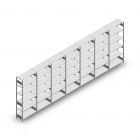 Vorteilsreihe Fachbodenregal Heavy Duty 2500x7000x400 mm (hxbxt) 6 Ebenen 150 kg