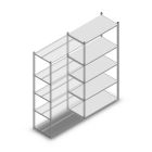 Fachbodenregal Medium Duty 2000x1000x500 mm (HxBxT) 5 Ebenen verzinkt Anbauregal
